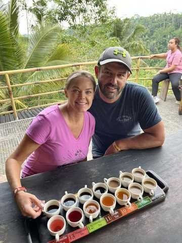 Coffee plantation tasting