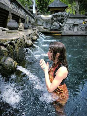 Holy water temple