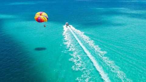 Parasailing on the south coast